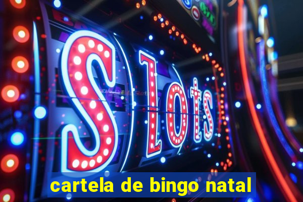 cartela de bingo natal